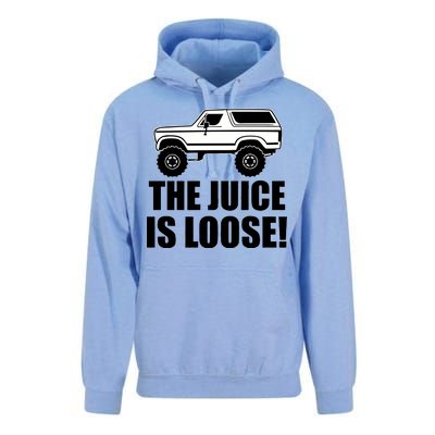 The Juice is Loose White Bronco Funny Unisex Surf Hoodie