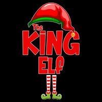 The King Elf Christmas Button