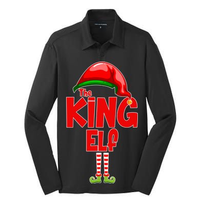 The King Elf Christmas Silk Touch Performance Long Sleeve Polo