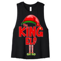 The King Elf Christmas Women's Racerback Cropped Tank