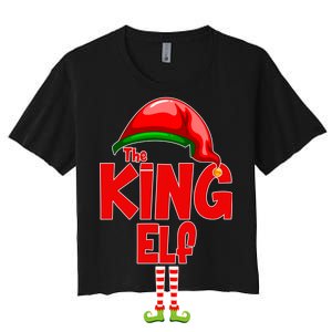 The King Elf Christmas Women's Crop Top Tee