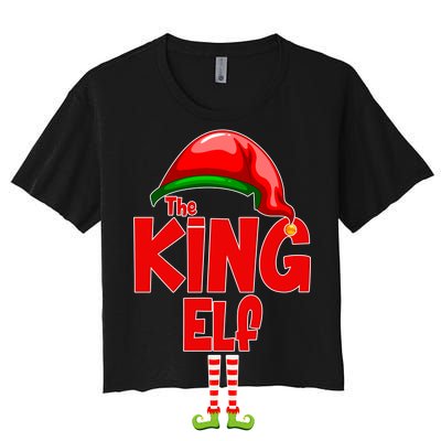 The King Elf Christmas Women's Crop Top Tee