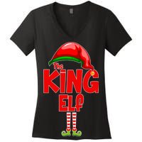 The King Elf Christmas Women's V-Neck T-Shirt