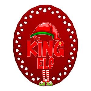 The King Elf Christmas Ceramic Oval Ornament