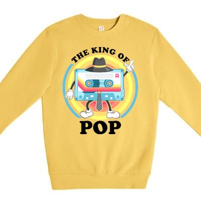 The King of Pop Retro Cassette Tape Premium Crewneck Sweatshirt