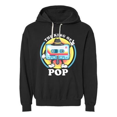 The King of Pop Retro Cassette Tape Garment-Dyed Fleece Hoodie