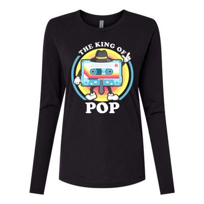 The King of Pop Retro Cassette Tape Womens Cotton Relaxed Long Sleeve T-Shirt