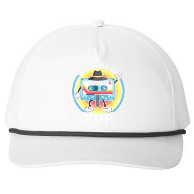 The King of Pop Retro Cassette Tape Snapback Five-Panel Rope Hat