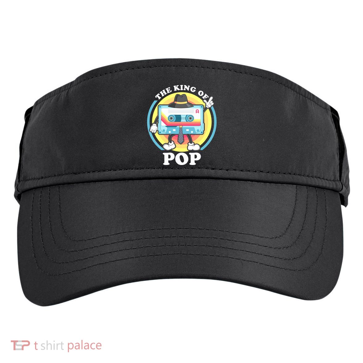 The King of Pop Retro Cassette Tape Adult Drive Performance Visor