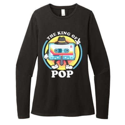 The King of Pop Retro Cassette Tape Womens CVC Long Sleeve Shirt