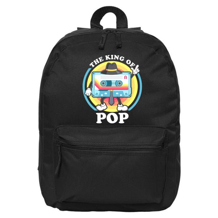 The King of Pop Retro Cassette Tape 16 in Basic Backpack