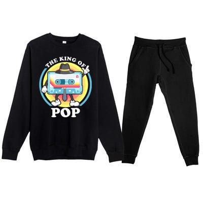 The King of Pop Retro Cassette Tape Premium Crewneck Sweatsuit Set