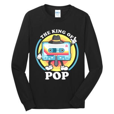 The King of Pop Retro Cassette Tape Tall Long Sleeve T-Shirt