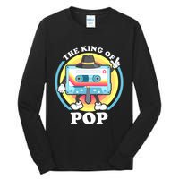The King of Pop Retro Cassette Tape Tall Long Sleeve T-Shirt
