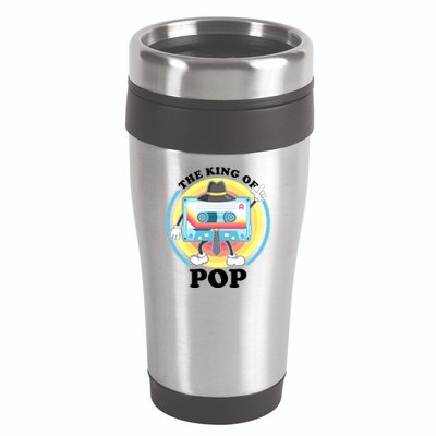 The King of Pop Retro Cassette Tape 16oz Travel Tumbler