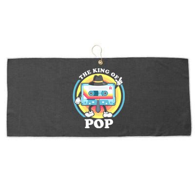 The King of Pop Retro Cassette Tape Large Microfiber Waffle Golf Towel