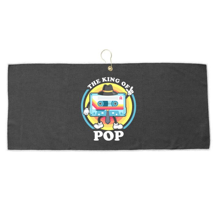 The King of Pop Retro Cassette Tape Large Microfiber Waffle Golf Towel