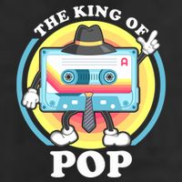 The King of Pop Retro Cassette Tape Large Microfiber Waffle Golf Towel