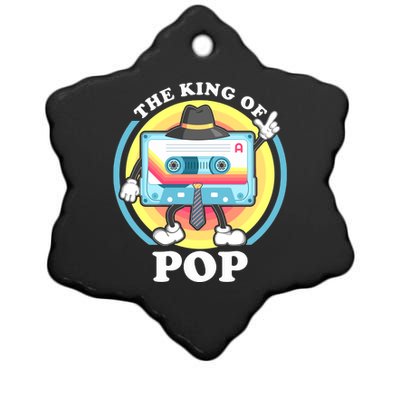 The King of Pop Retro Cassette Tape Ceramic Star Ornament