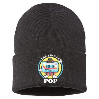 The King of Pop Retro Cassette Tape Sustainable Knit Beanie