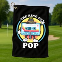 The King of Pop Retro Cassette Tape Golf Towel