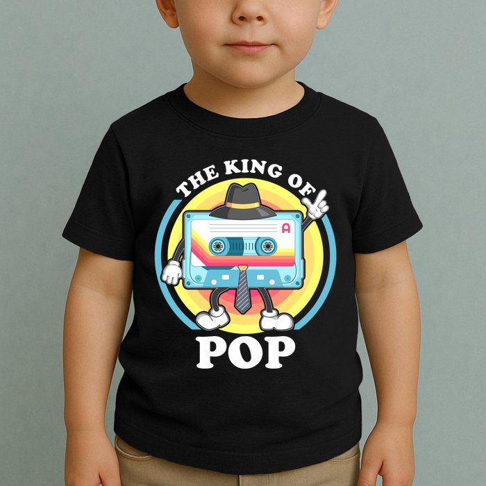 The King of Pop Retro Cassette Tape Toddler T-Shirt