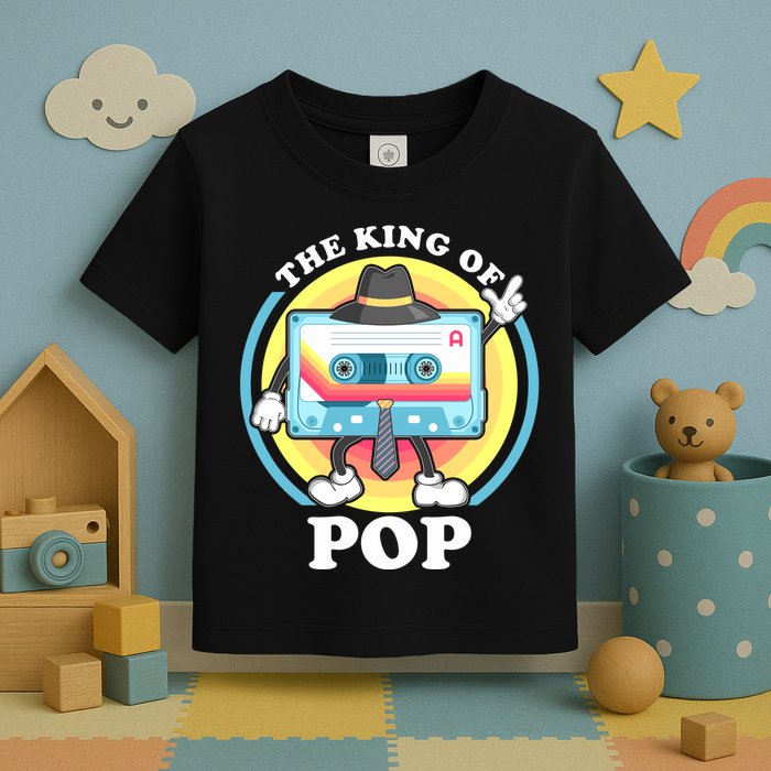 The King of Pop Retro Cassette Tape Toddler T-Shirt