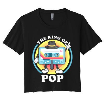 The King of Pop Retro Cassette Tape Crop Top