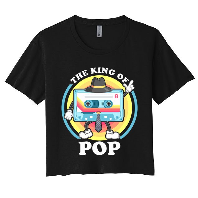 The King of Pop Retro Cassette Tape Crop Top