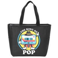 The King of Pop Retro Cassette Tape Zip Tote Bag
