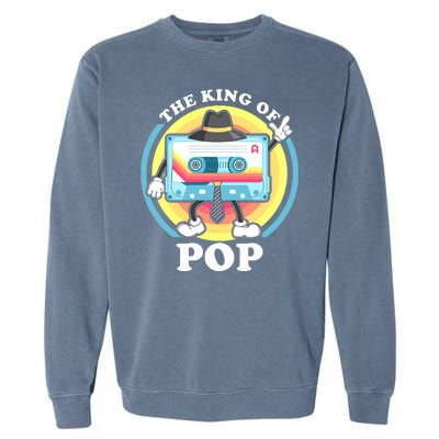 The King of Pop Retro Cassette Tape Garment-Dyed Sweatshirt