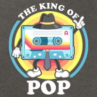 The King of Pop Retro Cassette Tape Cotton Canvas Backpack