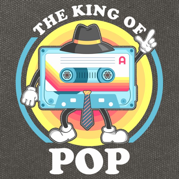 The King of Pop Retro Cassette Tape Cotton Canvas Backpack