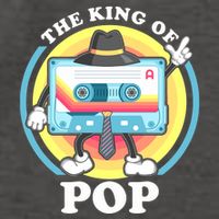The King of Pop Retro Cassette Tape Vector Backpack