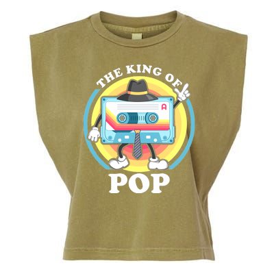 The King of Pop Retro Cassette Tape Garment-Dyed Women's Muscle Tee