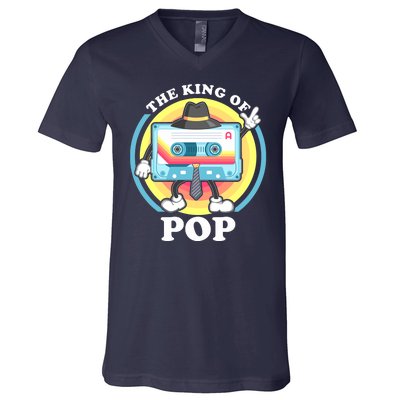 The King of Pop Retro Cassette Tape V-Neck T-Shirt