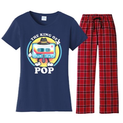 The King of Pop Retro Cassette Tape Women's Flannel Pajama Set