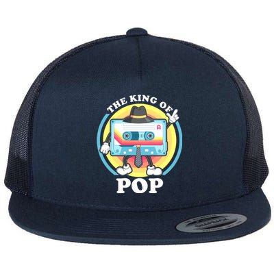 The King of Pop Retro Cassette Tape Flat Bill Trucker Hat