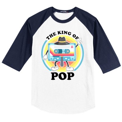 The King of Pop Retro Cassette Tape Baseball Sleeve Shirt