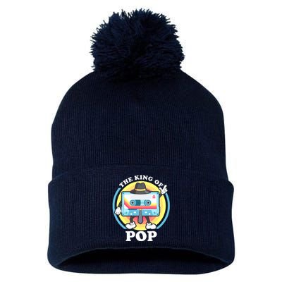 The King of Pop Retro Cassette Tape Pom Pom 12in Knit Beanie