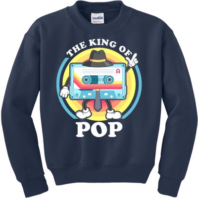 The King of Pop Retro Cassette Tape Kids Sweatshirt