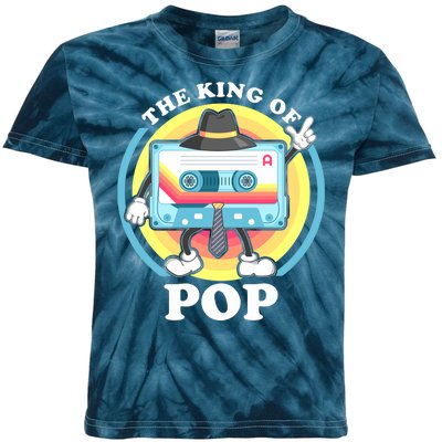 The King of Pop Retro Cassette Tape Kids Tie-Dye T-Shirt