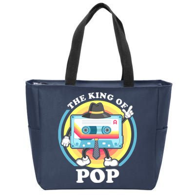 The King of Pop Retro Cassette Tape Zip Tote Bag