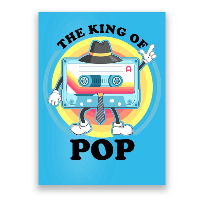 The King of Pop Retro Cassette Tape Poster