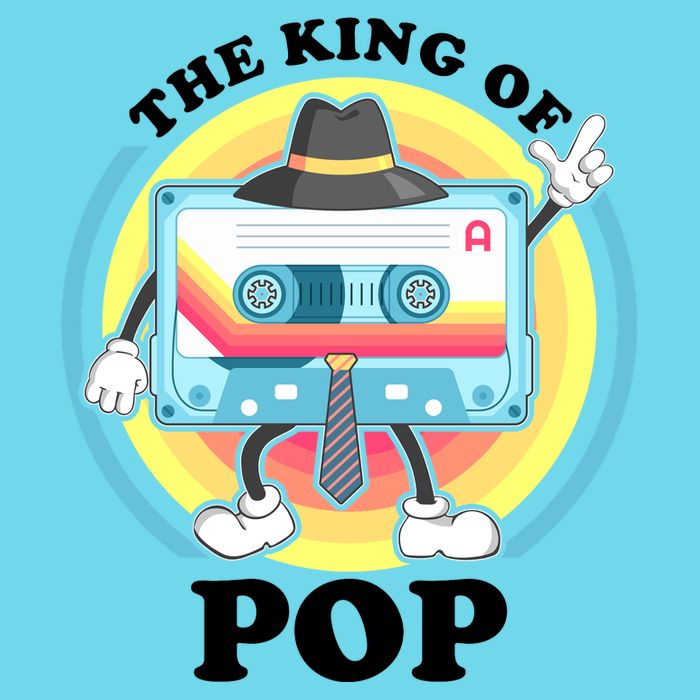 The King of Pop Retro Cassette Tape Women's V-Neck T-Shirt