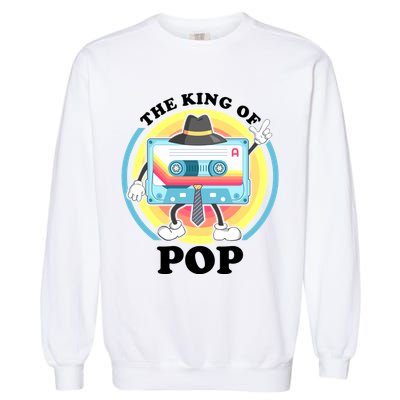 The King of Pop Retro Cassette Tape Garment-Dyed Sweatshirt