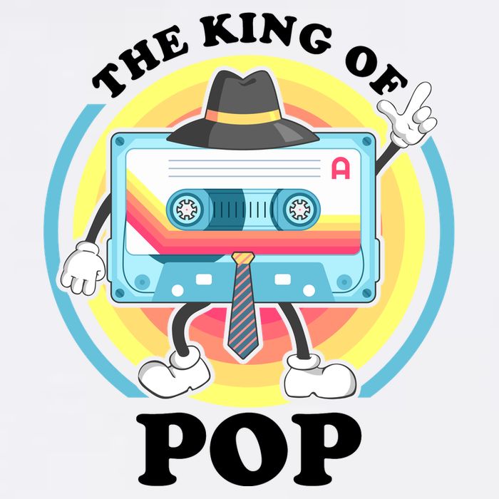 The King of Pop Retro Cassette Tape Garment-Dyed Sweatshirt