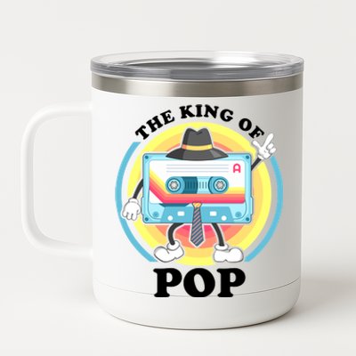 The King of Pop Retro Cassette Tape 12 oz Stainless Steel Tumbler Cup