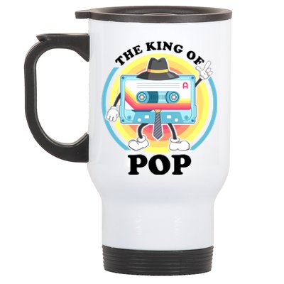 The King of Pop Retro Cassette Tape Stainless Steel Travel Mug