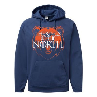 The Kings Of The North Chicago Football Performance Fleece Hoodie